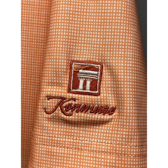 Byron Nelson DriWay Polo Golf Shirt Mens Medium Orange Embroidered Performance - Picture 6 of 6